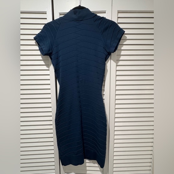 Elegant Navy Mini Dress - Picture 2 of 3